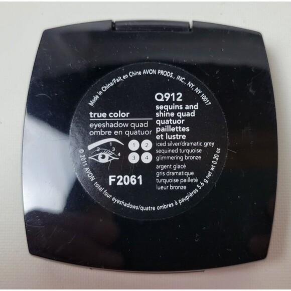 NWOB‎ Avon Q912 Sequins and Shine Quad True Color Eyeshadow - Picture 4 of 5